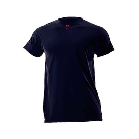 Drifire Lt Wt Navy Blue Flame Resistant 5.4 Oz. Short Sleeve T-Shirt, Xl DF2-CM-446TS-NB-XL